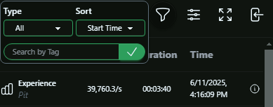 Filter and Sort Options