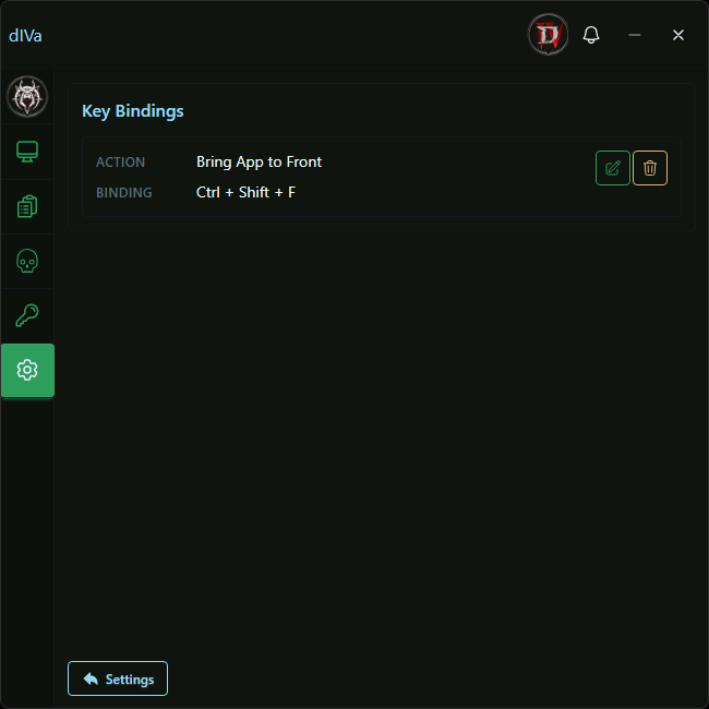 Key Bindings