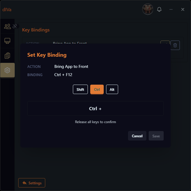 Set Key Binding
