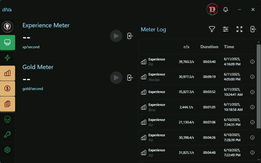 Meter Log Interface