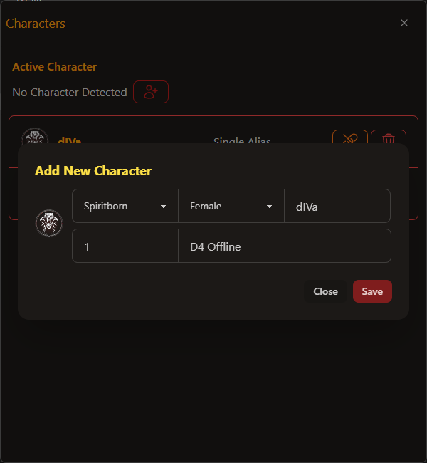 Add D4 Character