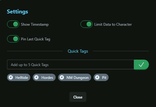 Meter Settings